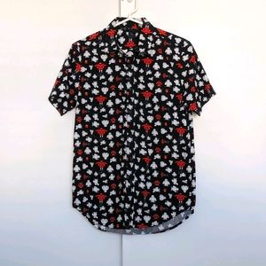 Baymax Patterned Button Down Shirt